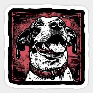 Retro Art Dalmatian dog Dog Lover Sticker